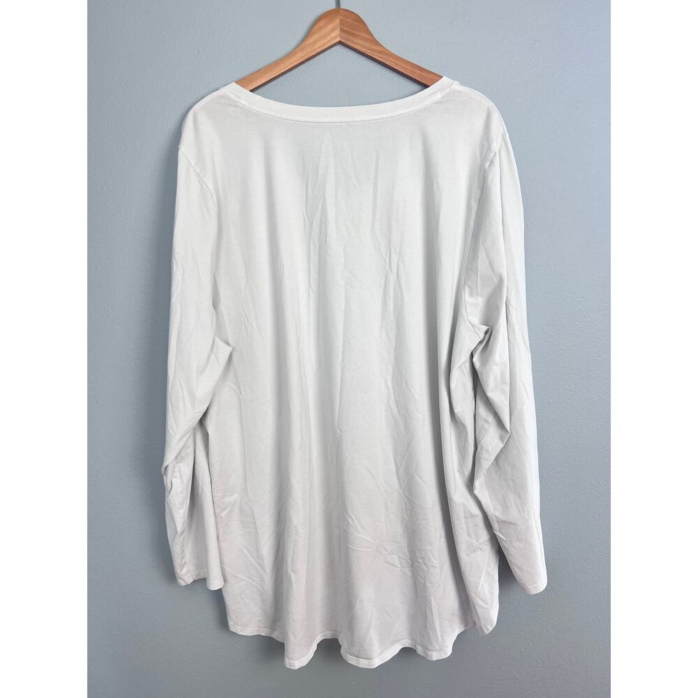 Soft Surroundings Women's 2X Tunic T-Shirt Top Pima Cotton Stretch V-Neck Casual - Picture 3 of 11
